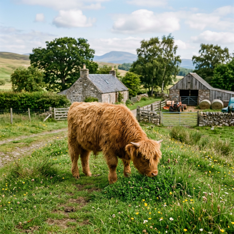 Mini Highland cattle for small acreage